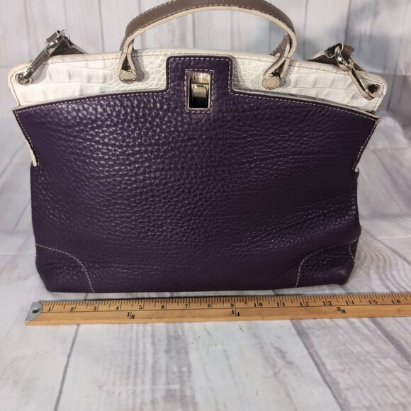 Furla Purple Piper Lux Leather Crossbody Turnlock Women's Shoulder Handbag - Picture 3 of 12